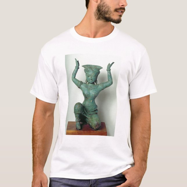 T-shirt Chiffre féminin d'agenouillement employé pour (Devant)