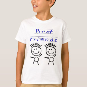 T-shirt Chiffre meilleurs amis de bâton