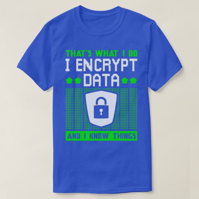 T-shirt Chiffrement Cyber Security Expert (Design devant)