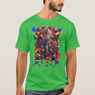 T-shirt Chiffres abstraits colorés