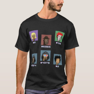 T-shirt Chiffres collectables NFT CryptoPunks