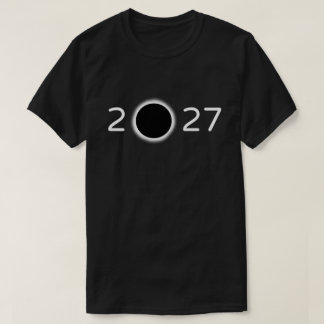 T-Shirt Chiffres de l'Éclipse Solaire Totale 2027