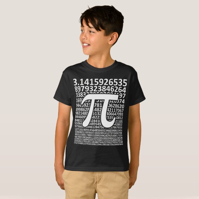 T-shirt Chiffres de pi, maths de jour de pi (Devant entier)