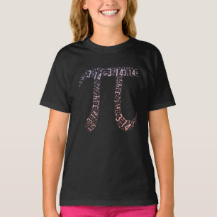 T-shirt Chiffres mathématiques des symboles Pi de dégradé