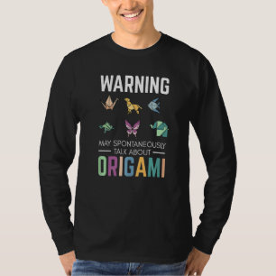 T-shirt Chiffres Origami disant grue pour papier plié ori
