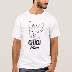 T-shirt Chigi Mom, Chihuahua Corgi Mom, Chi-Corgi, Chorgie