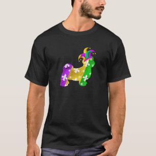 T-shirt Chih Tzu Chien Mardi Gras Carnavals Amour chiot dr