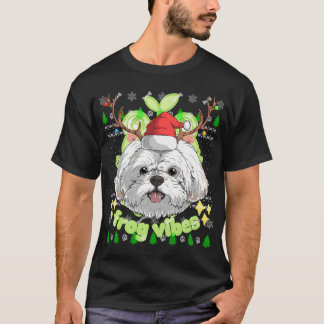 T-shirt Chih Tzu Chien Père Noël Casquette Vilain Noël X-M