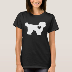 T-shirt Chih Tzu Vêtements Coeur Amour Chih Tzu Chien