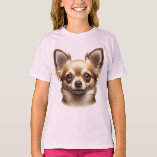T-shirt Chihuahua à cheveux longs