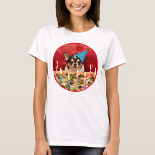 T-shirt Chihuahua Anniversaire Pizza Pie