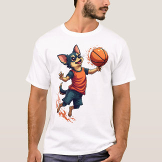 T-shirt Chihuahua  Basketball  Player  Sport  Dunk