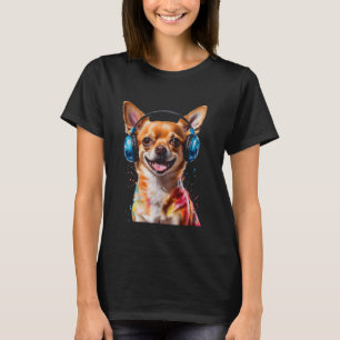 T-shirt Chihuahua Casques Chien Funny Animal Art Imprimer 
