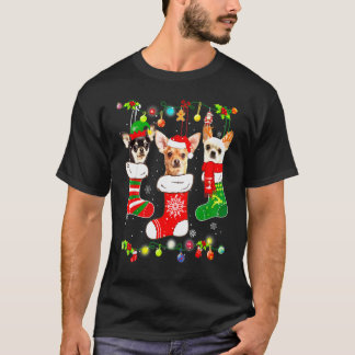T-shirt Chihuahua Chaussettes de Noël Joyeux Noël Xmas Vac