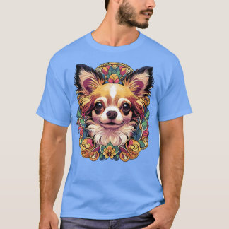 T-shirt Chihuahua Chien Art Nouveau Design Amoureux des ch