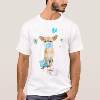 T-shirt Chihuahua Chien Portant Un Masque Visage Gif