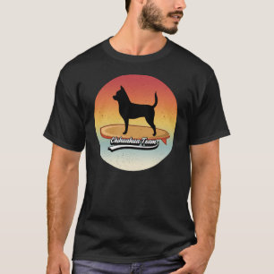 T-shirt Chihuahua Chien Sur Le Surf