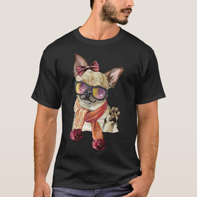 T-shirt Chihuahua Chihuahua Chien Cute Chihuahua Chien Pap (Devant)