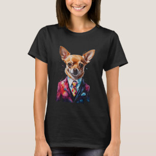 T-shirt Chihuahua Costume Chien Coloré Funny Animal Art Im