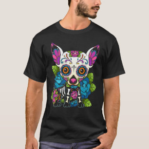 T-shirt Chihuahua Crâne à sucre Mexique Chien Calavera Dia