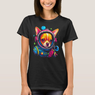 T-shirt Chihuahua Dog as Astronaut