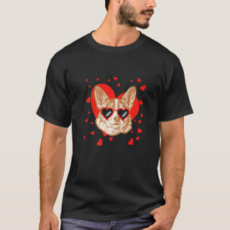 T-shirt Chihuahua Face Heart Glasses Valentines Day Pet Do