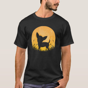 T-shirt Chihuahua Facile Halloween tenue Chig Pup Moon Cos
