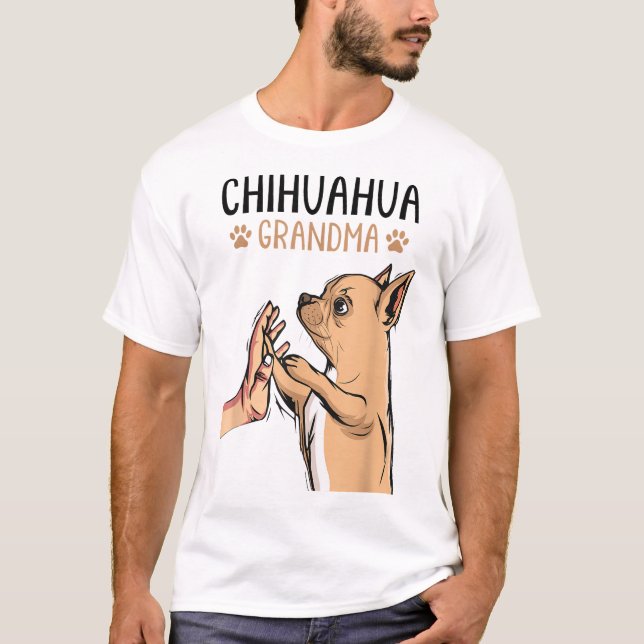 T-shirt Chihuahua Grandma (Devant)