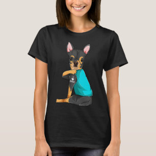 T-shirt Chihuahua I Love Papa Tattoo