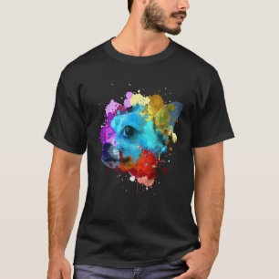 T-shirt Chihuahua mignonne pour hommes femmes Aquarelle vi