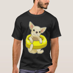 T-shirt Chihuahua Natation Lifebuoy