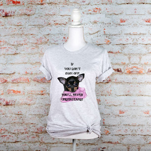 T-shirt Chihuahua Noir et Tan Chihuahua