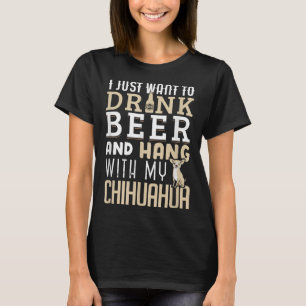 T-shirt Chihuahua Papa Funny Fête des pères Amoureux des c