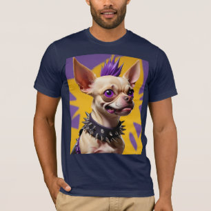 T-SHIRT CHIHUAHUA PUNK ROCK 2