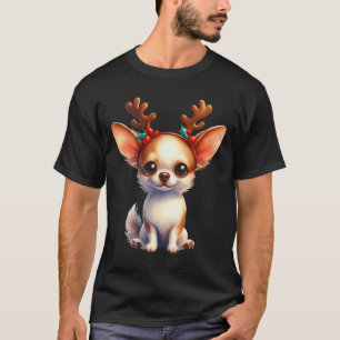 T-shirt Chihuahua Reindeer Noël Noël Noël Noël Noël