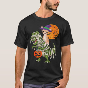 T-shirt Chihuahua Riding maman T Rex Halloween Dinosaur