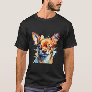 T-shirt Chihuahua Secourt Offre L'Amour Avec Kaleidoscope 