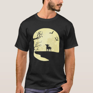 T-shirt Chihuahua Silhouette Dans Les Chauves-Fous Et Les 