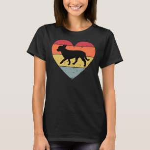 T-shirt Chihuahua Vintage rétro coeur d'amour