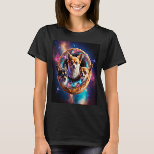 T-shirt Chihuahuas Dans L'Espace Donuts Chihuahuas Garçons
