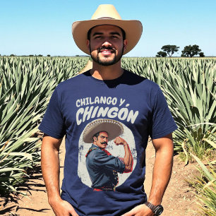 T-shirt Chilango y Chingón Mexicano Spanish Retro