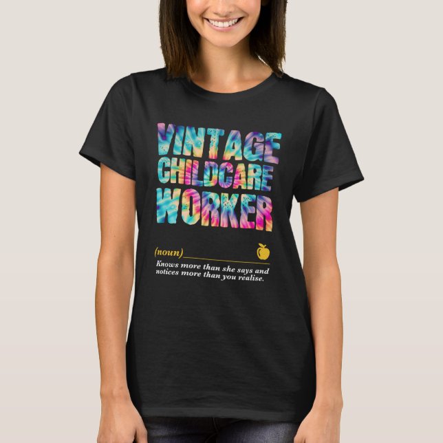 T-shirt Childcare Worker Appreciation Week Back to School  (Devant)