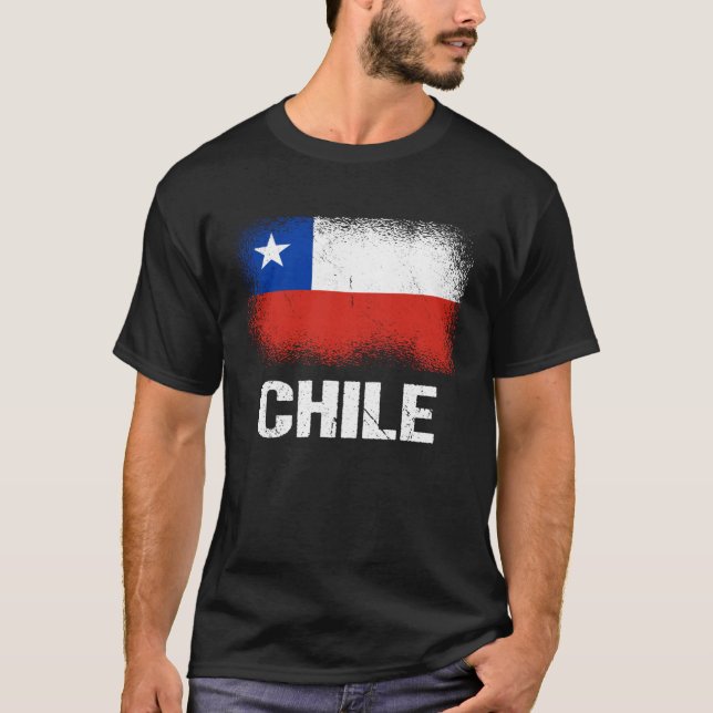 T-shirt Chilean Flag Chile (Devant)
