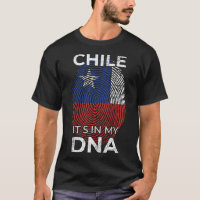 Chili ADN Drapeau Patrimoine chilien Hispanique Ra