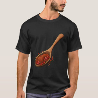 T-shirt Chili Cuillère de poivre Chaud Chili séché Poivron