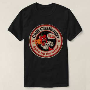 T-shirt Chili de dessin vintage avec contrôleur Gamer
