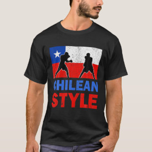 T-shirt Chili Drapeau Chilien Club de boxe Vintage