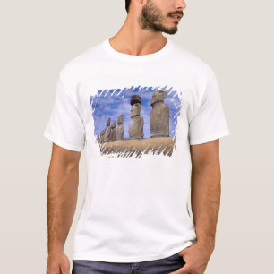 T-shirt Chili, Île de Pâques. Les 15 Moais à Ahu
