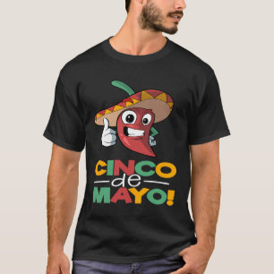 T-shirt Chili Pepper Cinco De Mayo Mexique