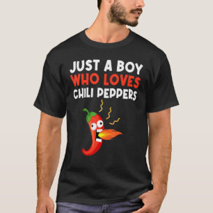 T-shirt Chili Poivre Pour Garçons Enfants Épicé Habanero C